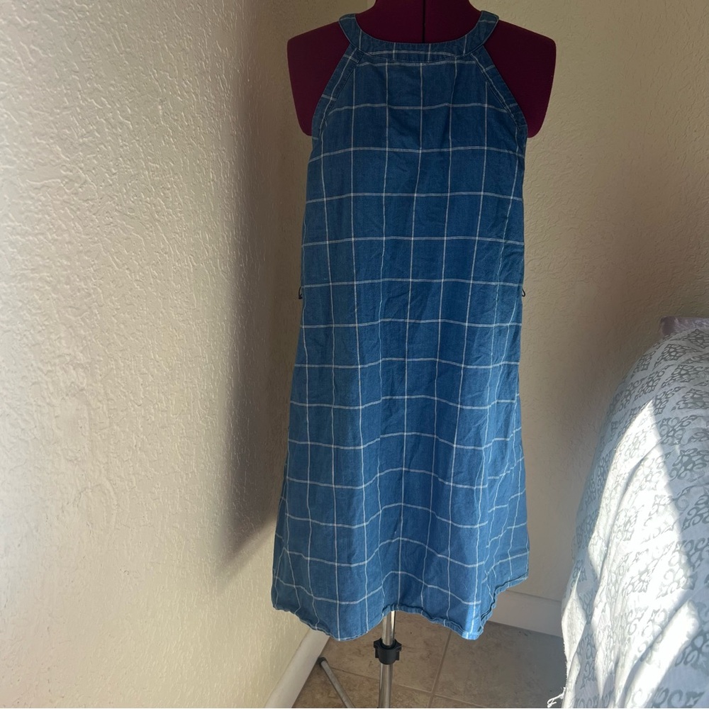 A New Day Blue Checkered Dress